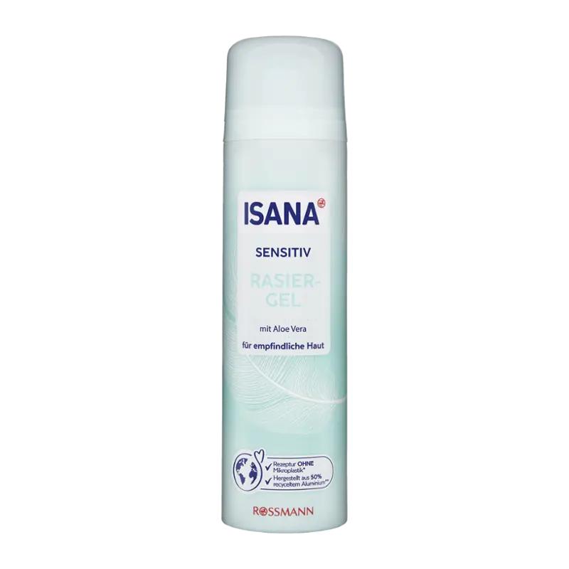 ISANA Gel na holení Sensitive, 200 ml