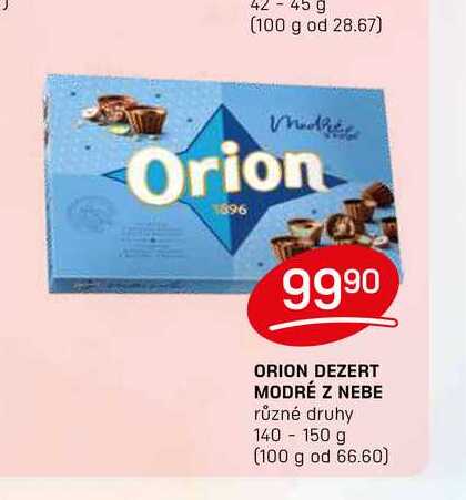 ORION DEZERT MODRÉ Z NEBE různé druhy 140-150 g