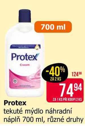 Protex antibakteriální tekuté mýdlo, vybrané druhy 700ml