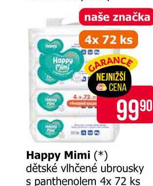 Happy Mimi naše značka 4x 72 ks 