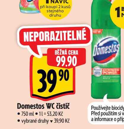   Domestos WC čistič   750 ml  