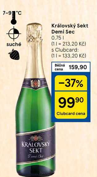 Královský Sekt Demi Sec, 0.75 l