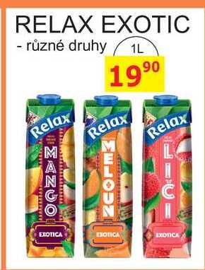 RELAX EXOTIC - různé druhy 1L 