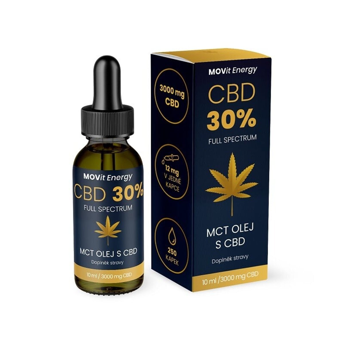 MOVit CBD 30% Full Spectrum MCT olej 10ml