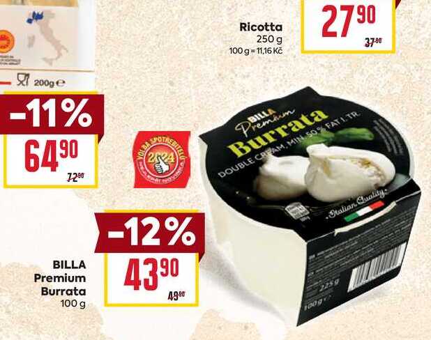 BILLA Premium Burrata 100g