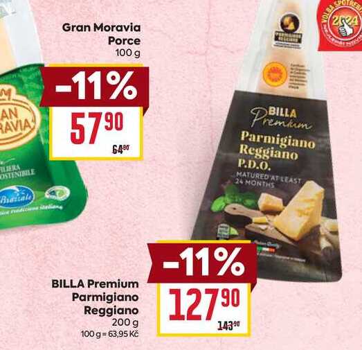 BILLA Premium Parmigiano Reggiano 200 g