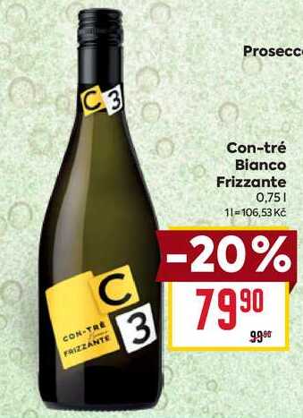 Con-tré Bianco Frizzante 0,75l