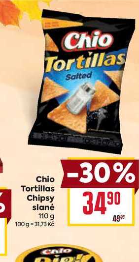 Chio Tortillas Chipsy slané 110 g 