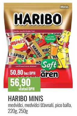 HARIBO MINIS 220g, 250g 