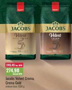 Jacobs Velvet Crema, Crema Gold 1000g 