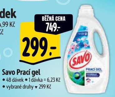 Savo Prací gel, 48 dávek 