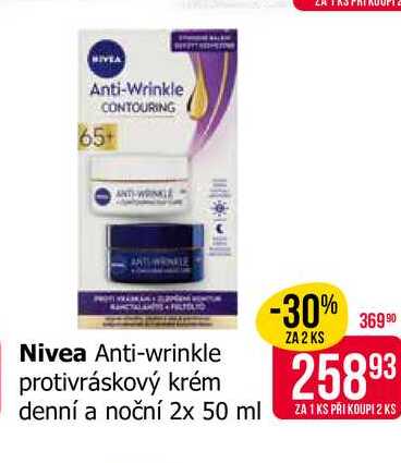 Nivea Anti-wrinkle protivráskový krém denní a noční 2x 50 ml 