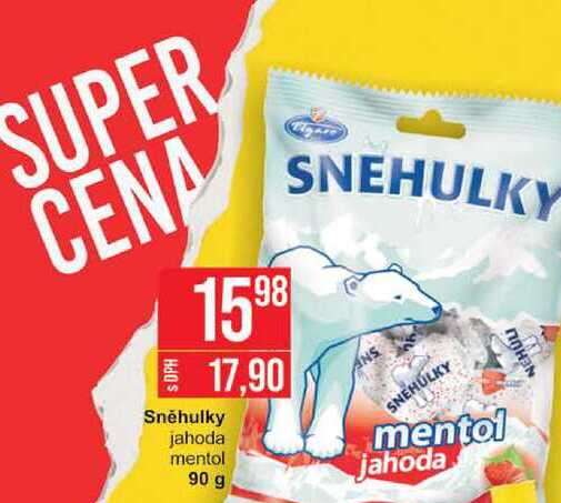 Sněhulky jahoda mentol 90 g