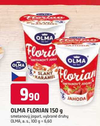 OLMA FLORIAN 150 g smetanový jogurt