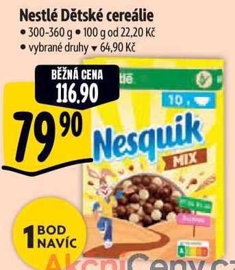 Nestlé Dětské cereálie, 300-360 g