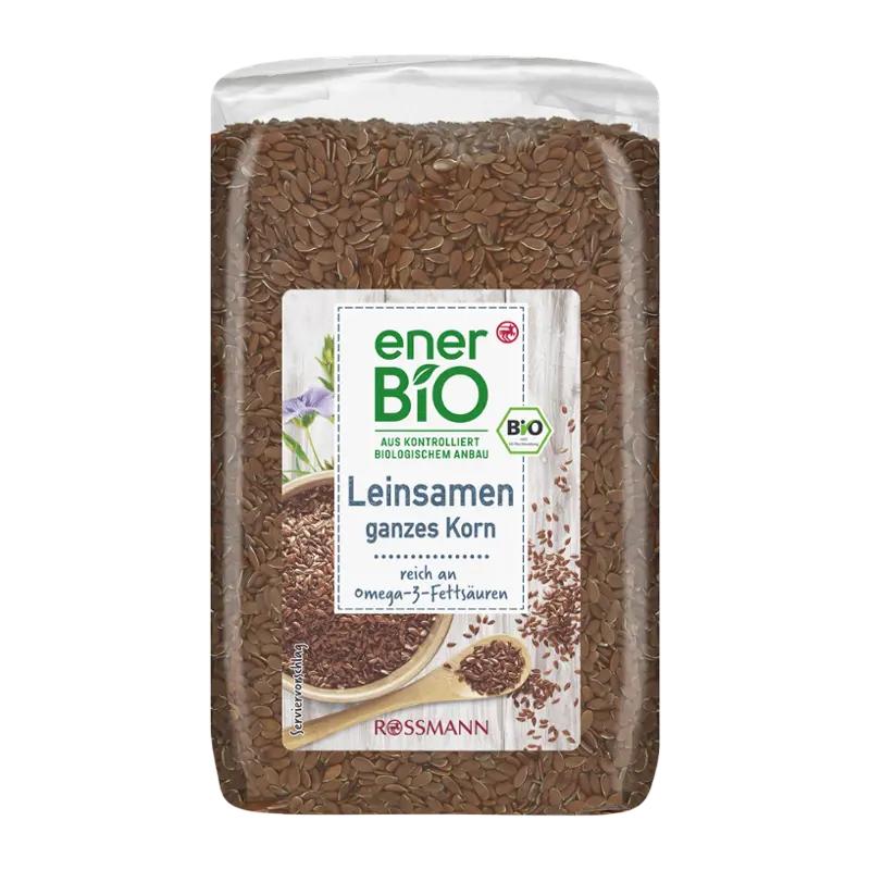 enerBiO Lněná semínka celá zrna, 500 g