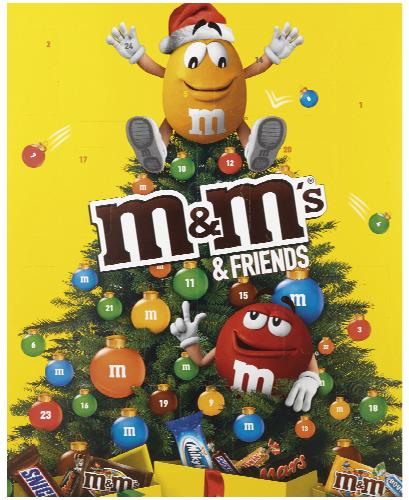 M&M’s Adventní kalendář, 361 g