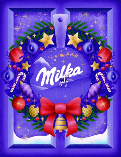 Milka Adventní kalendář, 90 g