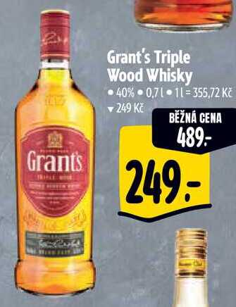 Grant's Triple Wood Whisky, 0,7 l