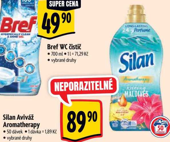 Silan Aviváž Aromatherapy, 50 dávek 