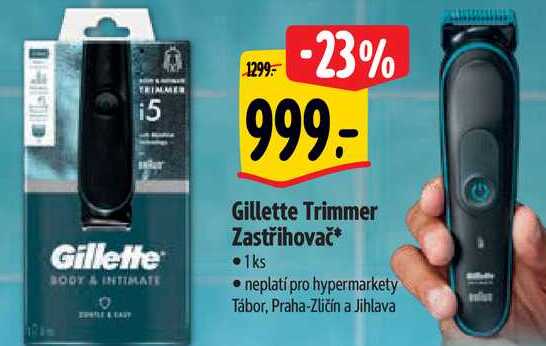 Gillette Trimmer Zastřihovač, 1 ks