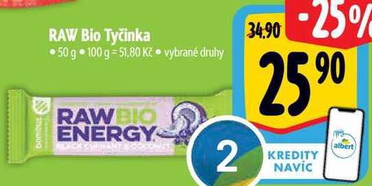 RAW Bio Tyčinka, 50 g 