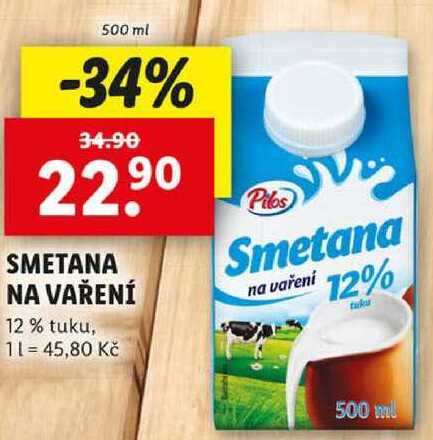 SMETANA NA VAŘENÍ, 500 ml