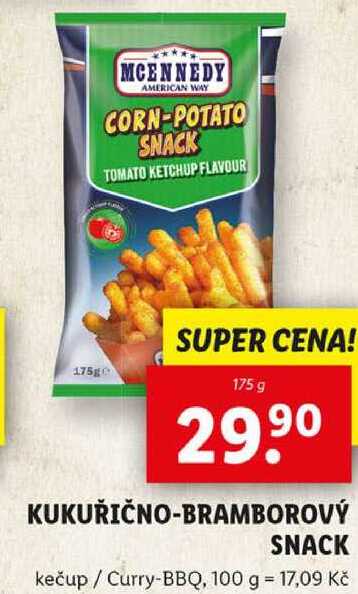 KUKUŘIČNO-BRAMBOROVÝ SNACK, 175 g