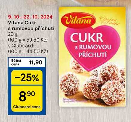 Vitana Cukr s rumovou příchutí, 20 g