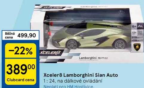 Xceler8 Lamborghini Sian Auto 1: 24, na dálkové ovládání