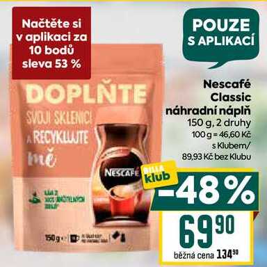 Nescafé Classic náhradní náplň 150 g