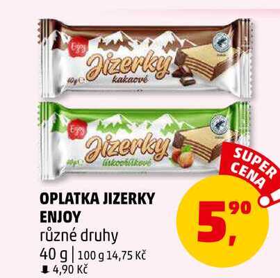 OPLATKA JIZERKY ENJOY, 40 g 