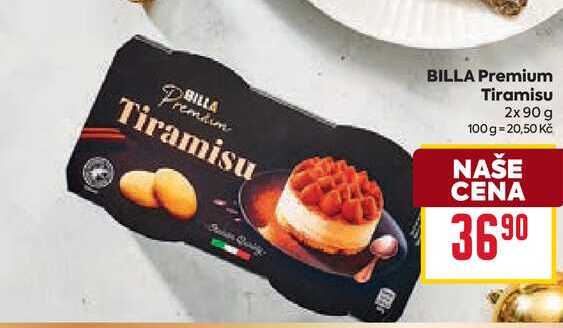 BILLA Premium Tiramisu 2x 90 g 