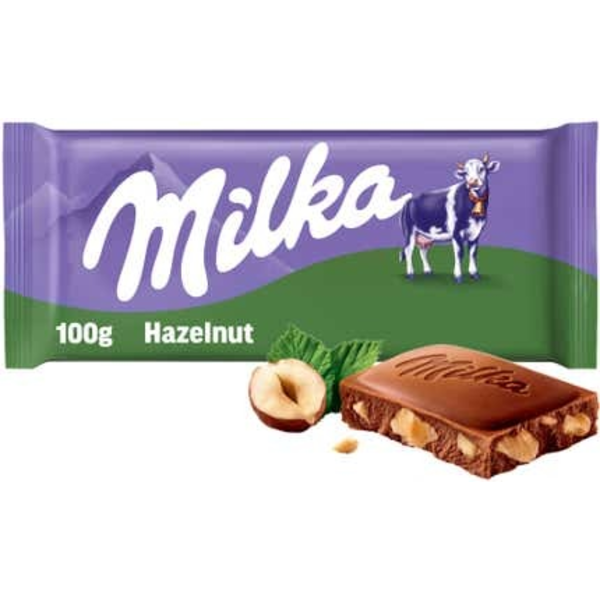 Milka Čokoláda Oříšková mléčná s drcenými ořechy