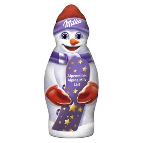 Milka Sněhulák dutá figurka, mléčná čokoláda