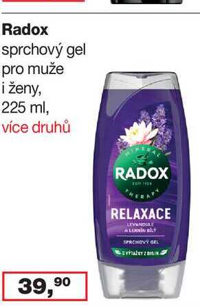 Radox sprchový gel pro muže i ženy, 225 ml, více druhů 