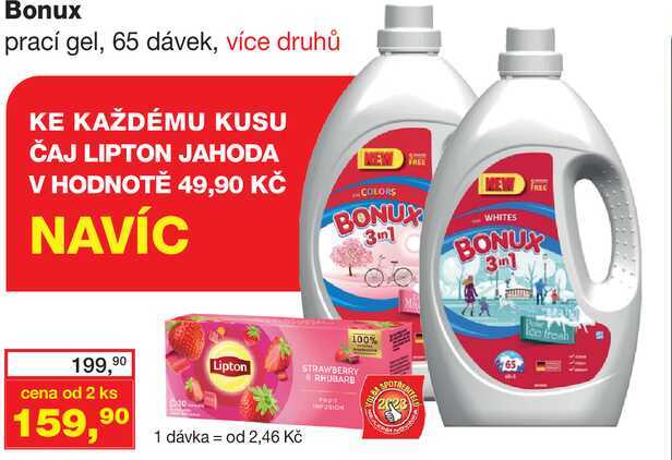 Bonux prací gel, 65 dávek, více druhů