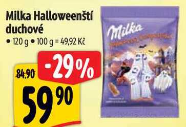 Milka Halloweenští duchové, 120 g