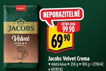 Jacobs Velvet Crema, 250 g