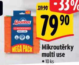 Mikroutěrky multi use, 10 ks 