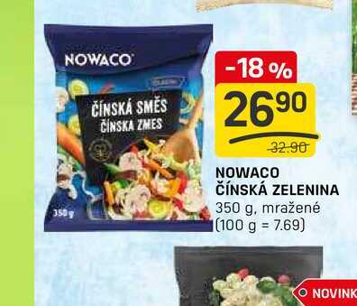 NOWACO ČÍNSKÁ ZELENINA 350 g, mražené 