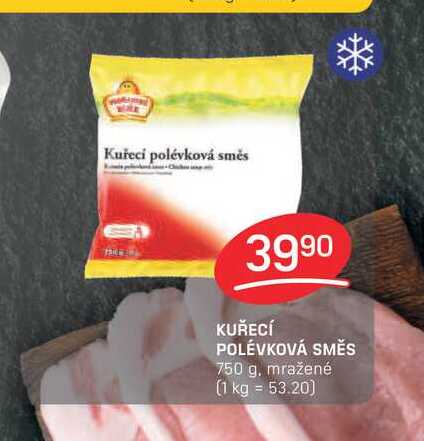 KUŘECÍ POLÉVKOVÁ SMĚS 750 g, mražené 