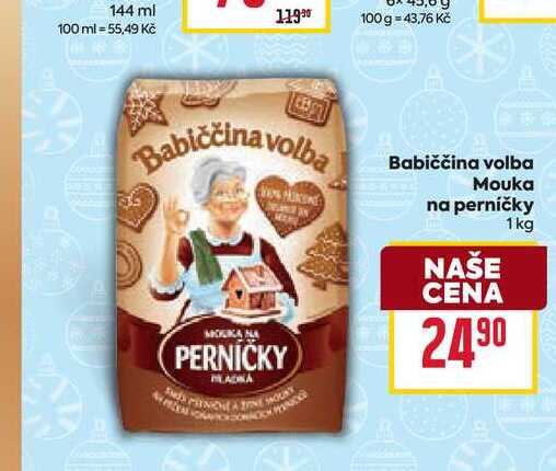 Babiččina volba Mouka na perníčky 1 kg