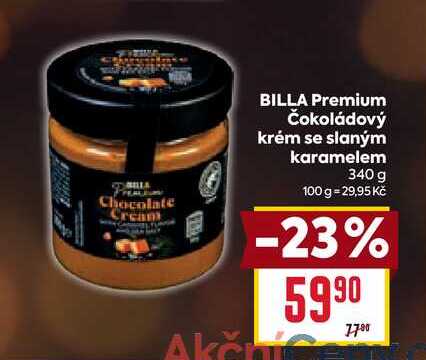 BILLA Premium Čokoládový krém se slaným karamelem 340 g 