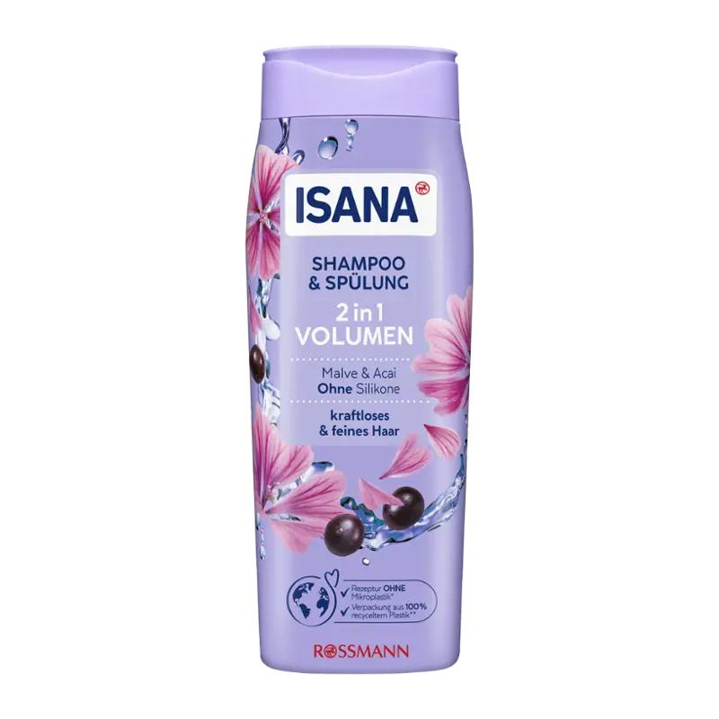 ISANA Šampon a kondicionér 2v1 pro objem, 300 ml