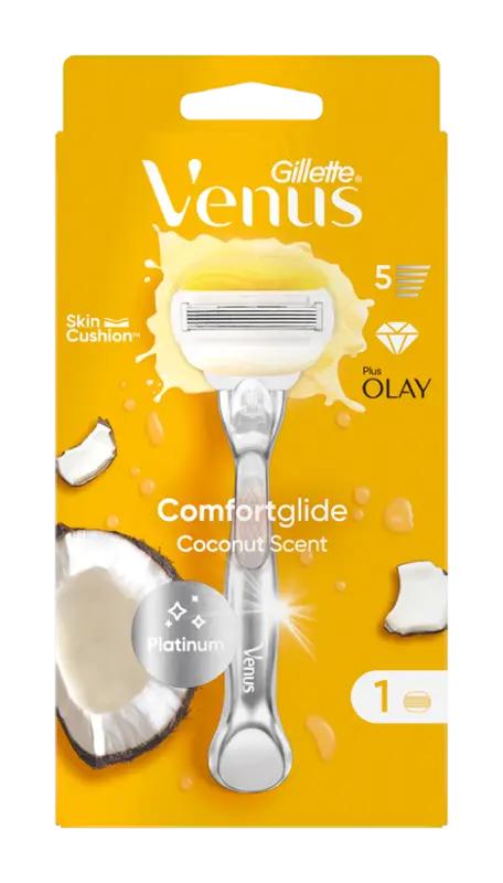 Gillette Dásmký holicí strojek Comfortglide Coconut Plus Olay, 1 ks