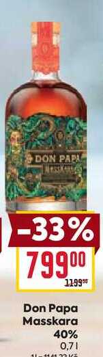 Don Papa Masskara 40% 0,7l