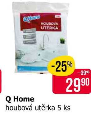 Q Home houbová utěrka 5 ks 