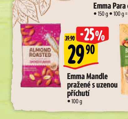   Emma Mandle pražené s uzenou příchutí • 100 g 