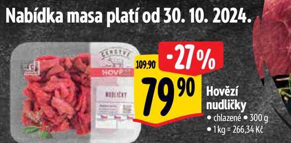   Hovězí nudličky • chlazené 300 g 